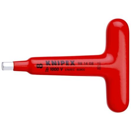 Šroubovák, dělka lopatky: 10 mm Ocel Splňuje normu VDE/1000V hrot 6 mm, celková délka: 120mm Knipex