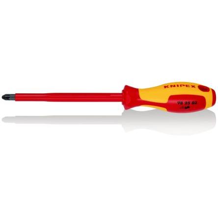 Šroubovák Pozidriv, dělka lopatky: 150 mm Vysokojakostní ocel Izolované hrot PZ3, celková délka: 270mm Knipex