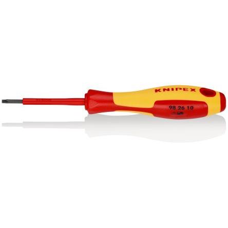 Šroubovák Torx a Torx Plus, dělka lopatky: 60 mm Vysokojakostní ocel Izolované hrot TX10 Splňuje normu VDE/1000V,