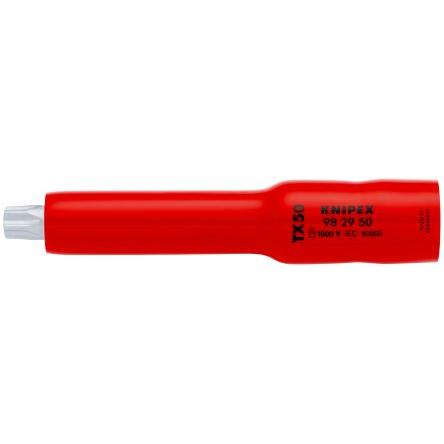Zásuvka 3/8 in pohon 3/8 in Standardní Splňuje normu VDE/1000V, celková délka: 117mm Knipex