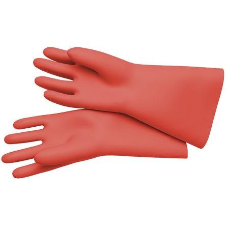 Knipex Pracovní rukavice Červená DIN 60903 Pryž Bez povrchové vrstvy 10 Electricians Gloves