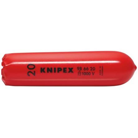 Kryt kabelu 20 mm (vnitřní prům.) délka 100 mm x šířka 27mm barva Červená Knipex Plastové