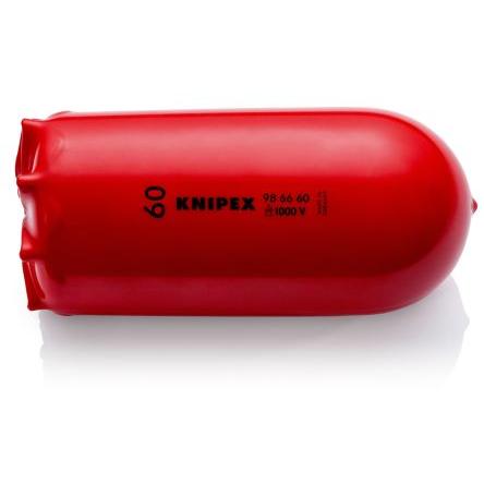 Kryt kabelu 60 mm (vnitřní prům.) délka 140 mm x šířka 68mm barva Červená, Černá Knipex Plastové