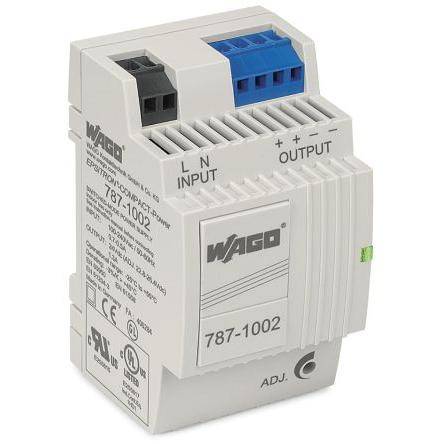 WAGO Napájecí zdroj na lištu DIN 787, počet výstupů: 1 Spínaný napájecí zdroj 300 V dc, 264V ac 1.3 A AC/DC 24V dc DC