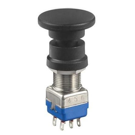 APEM Tlačítkový spínač, řada: ASSY Polymer SMP 21.8 mm, barva LED: Černá