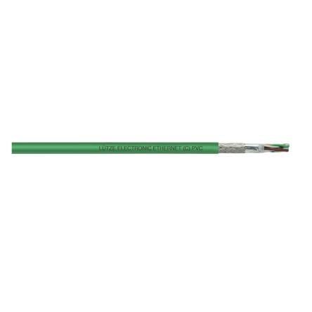 F Lutze Ltd Cat5e Ethernetové kabely, Zelená, Polyvinylchlorid 50 m, typ pláště: Splétaný, Fólie
