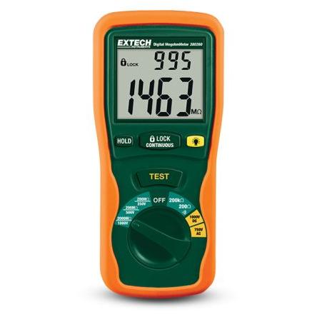 Tester izolace Tester izolace 380260 250 V 100 V, číslo modelu: 380260 Extech 2000 mΩ