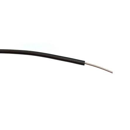 Zapojovací vodič, typ kabelu: Kulatý, prameny vodičů: 1/0.6 mm, Černá, 1000V ac 100 m Polyvinylchlorid RS PRO