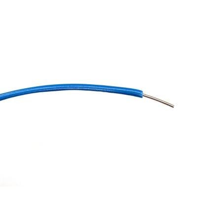 Zapojovací vodič, typ kabelu: Kulatý, prameny vodičů: 1/0.6 mm, Modrá, 1000V ac 100 m Polyvinylchlorid RS PRO