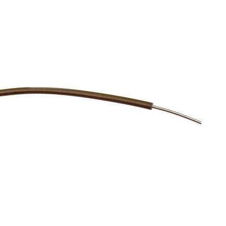 Zapojovací vodič, řada: Defence Standard 61-12 (Part 6), typ kabelu: Kulatý, prameny vodičů: 1/0.6 mm, Hnědá, 1000V ac