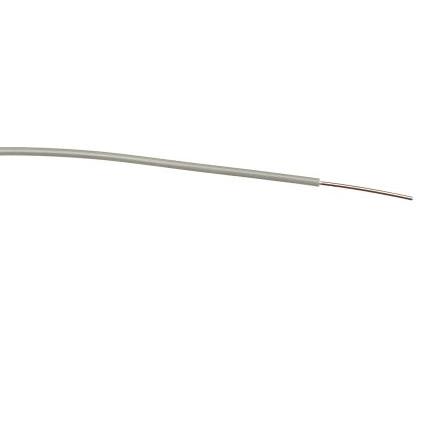 Zapojovací vodič, typ kabelu: Kulatý, prameny vodičů: 1/0.6 mm, Šedá, 1000V ac 100 m Polyvinylchlorid RS PRO