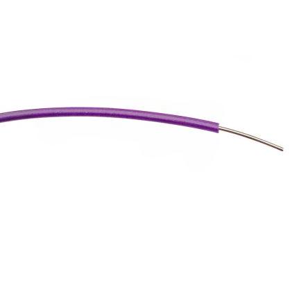 Zapojovací vodič, typ kabelu: Kulatý, prameny vodičů: 1/0.6 mm, Purpurová, 1000V ac 100 m Polyvinylchlorid RS PRO