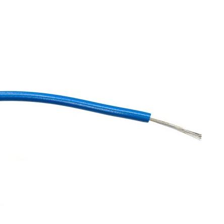 Zapojovací vodič, typ kabelu: Třída 5 BS EN 60228, prameny vodičů: 16/0.2 mm, Modrá, 1000V ac 100 m Polyvinylchlorid RS