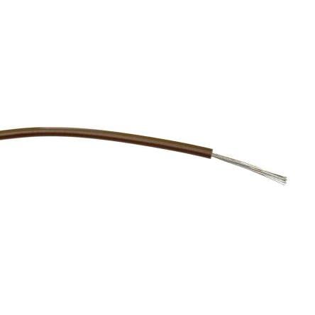 Zapojovací vodič, typ kabelu: Třída 5 BS EN 60228, prameny vodičů: 16/0.2 mm, Hnědá, 1000V ac 100 m Polyvinylchlorid RS
