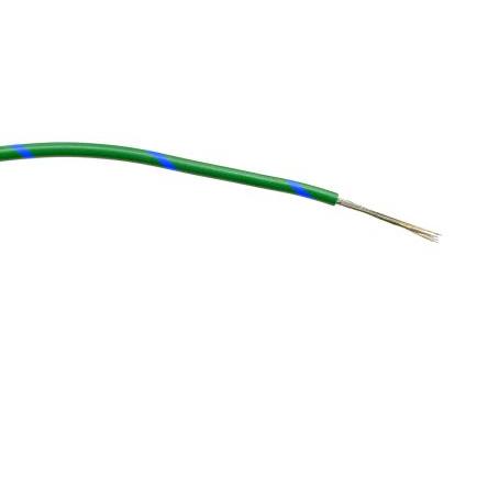 Zapojovací vodič, typ kabelu: Třída 5 BS EN 60228, prameny vodičů: 16/0.2 mm, Zelená, Modrá, 1000V ac 100 m