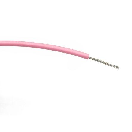 Zapojovací vodič, řada: RS PRO, typ kabelu: Třída 5 BS EN 60228, prameny vodičů: 16/0.2 mm, Růžová, 1000V ac 100 m