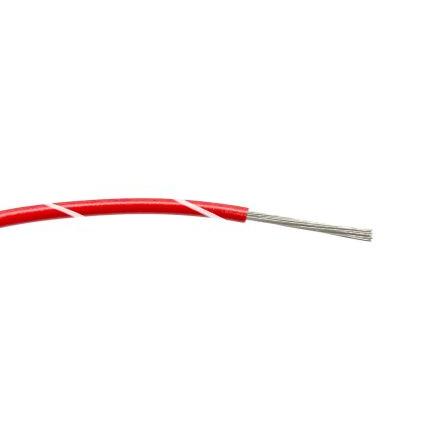 Zapojovací vodič, typ kabelu: Třída 5 BS EN 60228, prameny vodičů: 16/0.2 mm, Červená, Bílá, 1000V ac 100 m