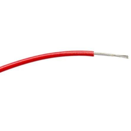 Zapojovací vodič, typ kabelu: Třída 5 BS EN 60228, prameny vodičů: 16/0.2 mm, Červená, 1000V ac 100 m Polyvinylchlorid