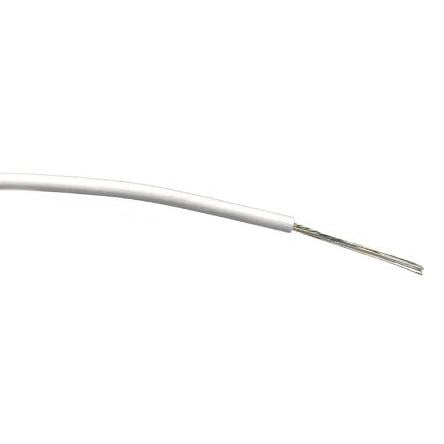 Zapojovací vodič, řada: RS PRO, typ kabelu: Třída 5 BS EN 60228, prameny vodičů: 16/0.2 mm, Bílá, 1000V ac 100 m