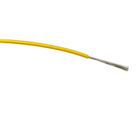Zapojovací vodič, typ kabelu: Třída 5 BS EN 60228, prameny vodičů: 16/0.2 mm, Žlutá, 1000V ac 100 m Polyvinylchlorid RS