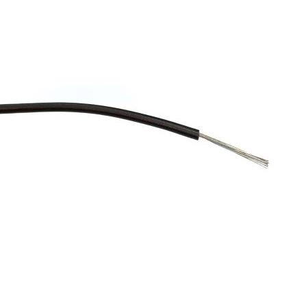 Zapojovací vodič, typ kabelu: Třída 5 BS EN 60228, prameny vodičů: 24/0.2 mm, Černá, 1000V ac 500 m Polyvinylchlorid RS