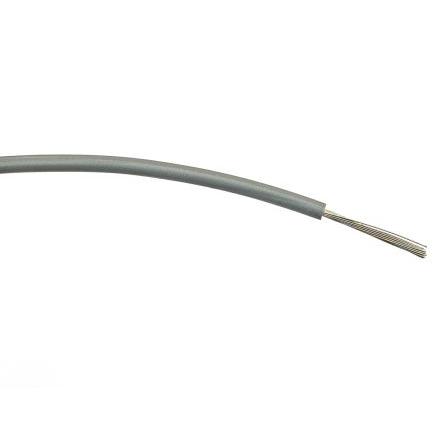Zapojovací vodič, typ kabelu: Třída 5 BS EN 60228, prameny vodičů: 24/0.2 mm, Šedá, 1000V ac 500 m Polyvinylchlorid RS