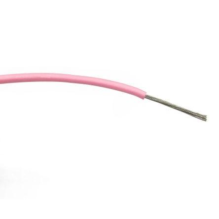 Zapojovací vodič, typ kabelu: Třída 5 BS EN 60228, prameny vodičů: 32/0.2 mm, Růžová, 1000V ac 500 m Polyvinylchlorid RS