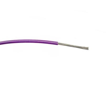 Zapojovací vodič, typ kabelu: Třída 5 BS EN 60228, prameny vodičů: 32/0.2 mm, Purpurová, 1000V ac 100 m Polyvinylchlorid