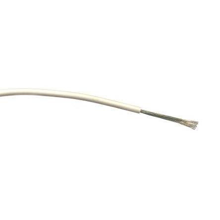Zapojovací vodič, typ kabelu: Třída 5 BS EN 60228, prameny vodičů: 32/0.2 mm, Bílá, 1000V ac 100 m Polyvinylchlorid RS