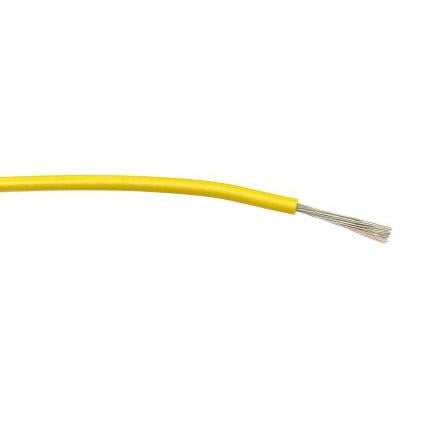 Zapojovací vodič, typ kabelu: Třída 5 BS EN 60228, prameny vodičů: 32/0.2 mm, Žlutá, 1000V ac 100 m Polyvinylchlorid RS