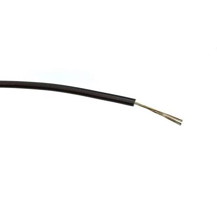 Zapojovací vodič, typ kabelu: Třída 5 BS EN 60228, prameny vodičů: 7/0.2 mm, Černá, 1000V ac 100 m Polyvinylchlorid RS