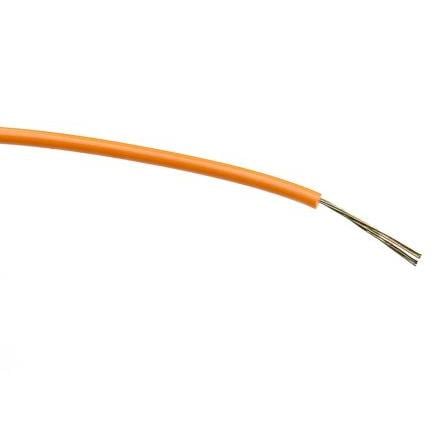 Zapojovací vodič, řada: RS PRO, typ kabelu: Třída 5 BS EN 60228, prameny vodičů: 7/0.2 mm, Oranžová, 1000V ac 100 m