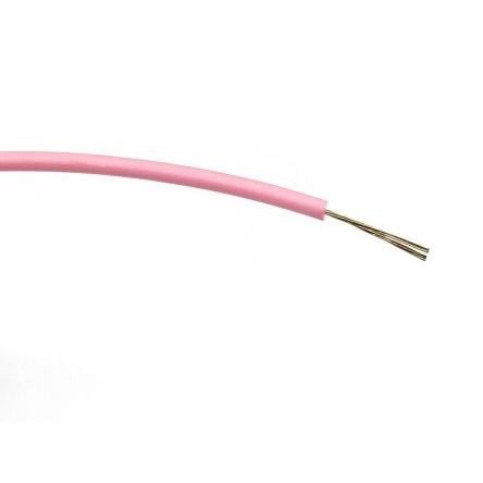 Zapojovací vodič, typ kabelu: Třída 5 BS EN 60228, prameny vodičů: 7/0.2 mm, Růžová, 1000V ac 100 m Polyvinylchlorid RS