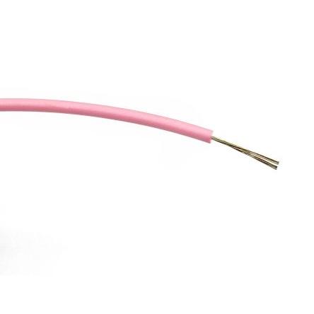 Zapojovací vodič, typ kabelu: Třída 5 BS EN 60228, prameny vodičů: 7/0.2 mm, Růžová, 1000V ac 500 m Polyvinylchlorid RS