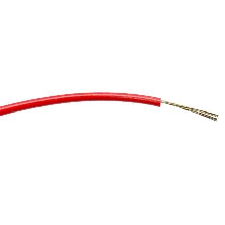 Zapojovací vodič, typ kabelu: Třída 5 BS EN 60228, prameny vodičů: 7/0.2 mm, Červená, 1000V ac 100 m Polyvinylchlorid RS