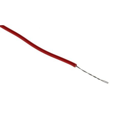 Zapojovací vodič, typ kabelu: Třída 5 BS EN 60228, prameny vodičů: 7/0.2 mm, Červená, 1000V ac 500 m Polyvinylchlorid RS