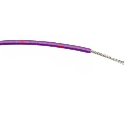Zapojovací vodič, řada: Defence Standard 61-12, typ kabelu: Třída 5 BS EN 60228, prameny vodičů: 7/0.2 mm, Fialová,