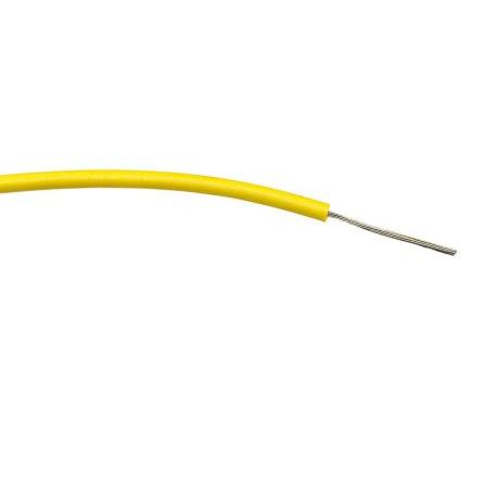Zapojovací vodič, typ kabelu: Třída 5 BS EN 60228, prameny vodičů: 7/0.2 mm, Žlutá, 1000V ac 500 m Polyvinylchlorid RS