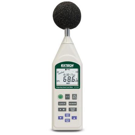 Hlukoměr Protokolování dat 407780A Extech 30 dB 130 dB 8 kHz