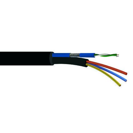 S2CEB Napájecí kabel 2žilový 100 m Polyvinylchlorid plášť, Zelená, Bílá, 1.5kV 70 °C