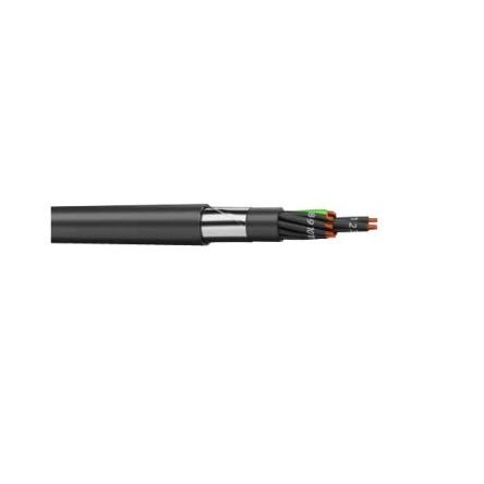 AXINDUS Kabel s opletem, řada: U1000 RVFV 5žilový 100 m Polyvinylchlorid plášť, Černá 60 °C