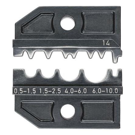 Krimpovací čelisti, řada: 97 43, pro použití s: Univerzální krimpovací kleště – 97 43 200 Knipex Šedá