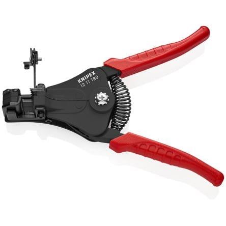 Stahovač kabelů 12 11 180, typ kabelu: Vícejádrová 0.01 to 0.9 mm celková délka 180mm Knipex