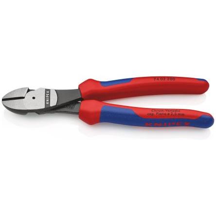 Boční řezačka, celková délka: 200mm, Vícesložková rukojeť S kuželkou kapacita řezání 4.2 mm, číslo modelu: Knipex Knipex