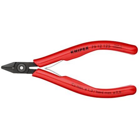 Boční řezačka, celková délka: 125mm, Plastové S kuželkou, Plastové s 14mm dlouhými čelistmi kapacita řezání 1.3 mm,