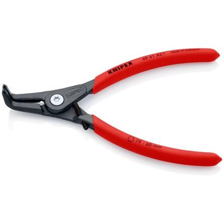 Kleště na pojistné kroužky, celková délka: 165mm 1, Chrom-vanadová ocel, Elektrická ocel Knipex