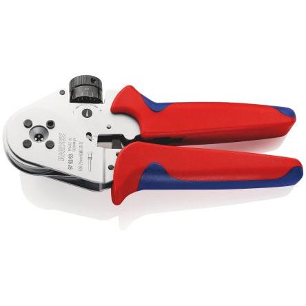 Krimpovací nástroj, řada: 97 Knipex 0.08 To 2.5 mm² AWG 28 To 14, pro použití s: Otočné kontakty