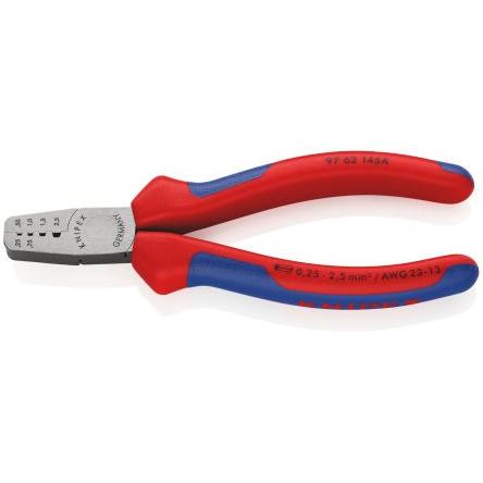 Krimpovací nástroj, řada: 97 Knipex 1.4 mm, pro použití s: Drážkovací pouzdro