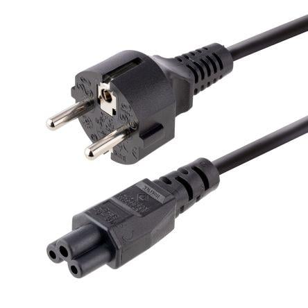 Napájecí kabel 3 m, Černá, A: CEE 7/7, B: IEC C5 Polyvinylchlorid, 250V ac StarTech.com