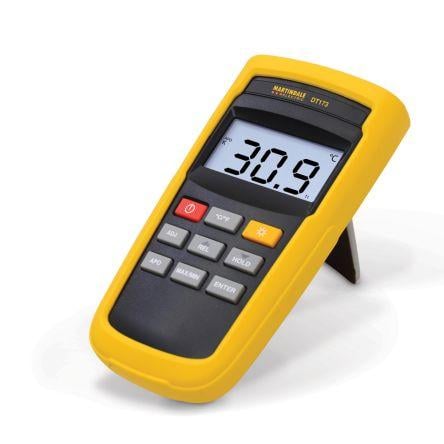 Digitální teploměr Záznam teploty termočlánkem DT173, přesnost: ±0.1 %, typ sondy: K 1, rozsah teploty: 1372 °C, číslo